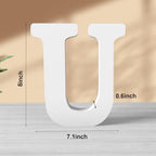 8 Inch White Wood Letters Unfinished Wood Letters - Image 2