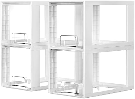 Vtopmart 4 Pack Large Stackable Storage Drawers by Vtopmart
