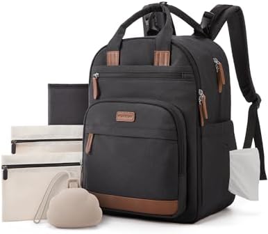 mommore Baby Diaper Bag with Waterproof Changing Pad by mommore