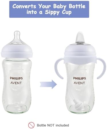 Sippy Cup Conversion Kit for Philips Avent Natural Baby Bottles, Toddler - Image 3