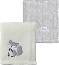 CREVENT 2Pcs 30''X40'' Cute Cozy Fluffy Warm Baby Blankets by CREVENT