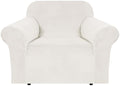H.VERSAILTEX Stretch Velvet Armchair Cover Couch Covers 1 Cushion Chair by HVERSAILTEX