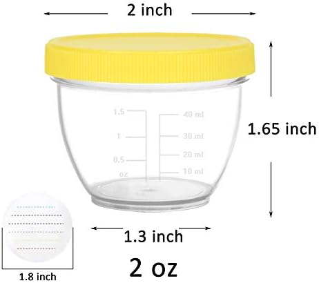 Youngever 18 Sets Baby Food Storage, 2 Ounce Baby Food Containers - Image 2