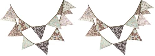 LOVENJOY Brown Floral Collection 100% Cotton Banner by LOVENJOY