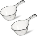 2-Pack Medium Transparent Plastic Water Ladle, Kitchen & Bathroom Scoop by Unknown