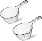 2-Pack Medium Transparent Plastic Water Ladle, Kitchen & Bathroom Scoop by Unknown