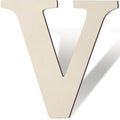 Wooden Letters 8 Inch Large Paintable Wood Letter V by Unknown