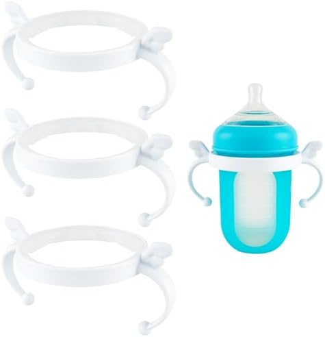 Baby Bottle Handles for Boon Bottles, Ergonomic Bottles Holder for Newborn by XUNICUTE