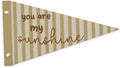 Grils Room Decor, You Are My Sunshine Pennant Felt Banners Flags, Retro Preppy by Unknown