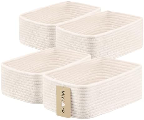 MiniArk Small Storage Baskets for Organizing | Closet Organizer Bins | Shelf by MiniArkStorageBasketsHome