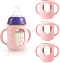 3-Pack Silicone Sleeves for New Lansinoh & Pigeon Glass Baby Bottle 5 oz by Unknown