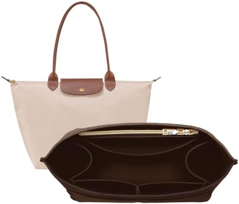 OPPOSHE Purse Organizer Insert for Longchamp Le Pliage, Premium Felt Long Champ by OPPOSHE