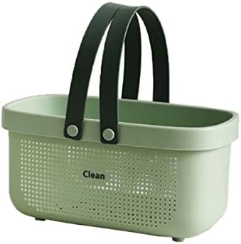 Medium Bathroom Caddy, Portable Shower Caddy Green, Plastic Bathroom Organizer by Kamuavni