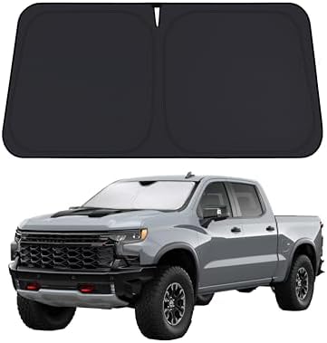 Windshield Sunshade Compatible for Chevrolet Silverado 1500 2019-2026 by EcoNour