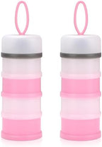 Accmor 2 Pack Baby Formula Dispenser On The Go, Stackable Formula Dispenser by Accmor