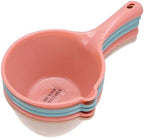 Thick Plastic Water Ladle Long Handle 5pcs by Sosoport