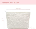PAZIMIIK Makeup Bags for Purse Zipper Cosmetic Pouch Large Travel Canvas Make - Image 2