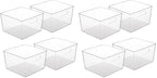Vtopmart 8 Pack Extra Large Clear Storage Bins, 11x11 Cube Organizer by Vtopmart