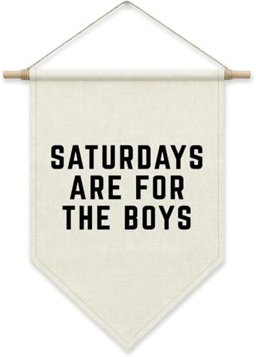 Saturdays are for the Boys Pennant Hanger Banner, Kids Room Wall Decor by SHIEL-EVEN