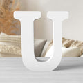 8 Inch White Wood Letters Unfinished Wood Letters by ZARUATU