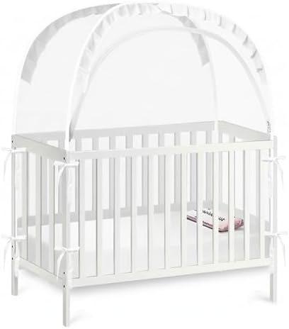 PandaEar Pop Up Crib Tent to Keep Baby from Climbing Out, Breathable Crib Net - Image 4