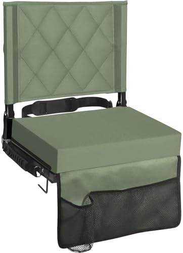 Sheenive Stadium Seats with Back Support, Padded Bleacher Seat Cushion by Sheenive