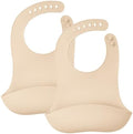 Mombella Silicone Bibs For Babies 6-12 Months, Waterproof Adjustable Baby Bibs by Mombella