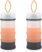 Accmor 2 Pack Baby Formula Dispenser On The Go, Stackable Non-Spill Portable by Accmor