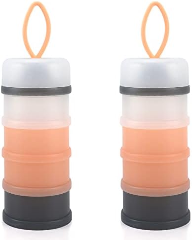Accmor 2 Pack Baby Formula Dispenser On The Go, Stackable Non-Spill Portable by Accmor