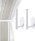 Curtain Tiebacks Hooks Wall Mounted, Curtain Holdbacks Screw-in, Curtain Holders by Hoousuper