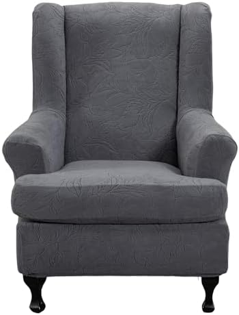CRFATOP Wingback Chair Covers Wing Armchair Slipcovers by CRFATOP