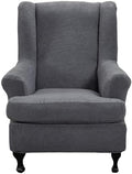 CRFATOP Wingback Chair Covers Wing Armchair Slipcovers by CRFATOP
