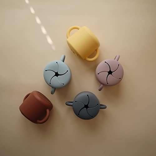 mushie Silicone Snack Cup | Spill Proof Food Container - Image 5