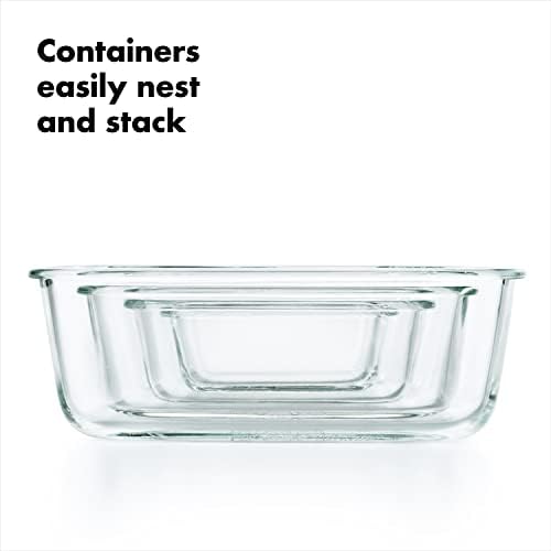 OXO Good Grips 4-Piece Smart Seal Glass Food Storage Container Set - 4 oz - Image 5