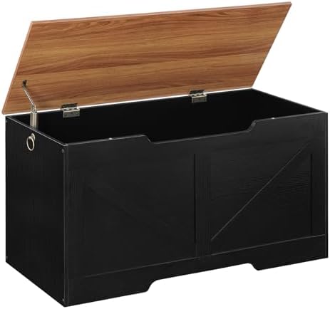 HOOBRO Storage Bench, 39.4" Retro Wooden Storage Chest by HOOBRO