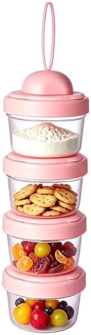 4 Layers Baby Milk Powder Formula Dispenser on The go, Baby Formula Containers by IENYPA