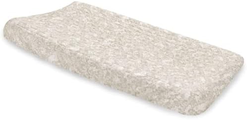 Crane Baby Changing Pad Cover, 100% Cotton Sateen Exterior Fitted Changing Pad by CraneBaby
