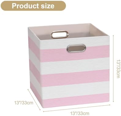 11x11 Storage Cubes Collapsible Fabric Bins-4pcs - Image 3