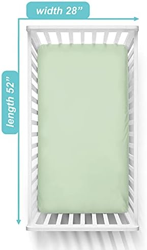 American Baby Company Cotton Fitted Crib Sheet 52x28" - Image 3