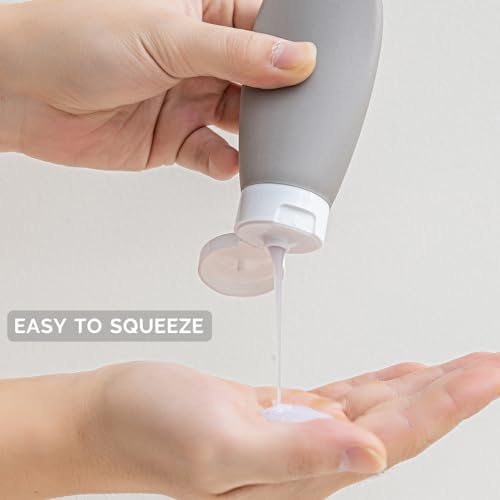 Travel Bottles for Toiletries 6 Pack, Leakproof 2 oz Tsa Approved Travel Size - Image 5