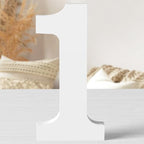 12 Inch White Wood Numbers Unfinished Wood Numbers by ZARUATU