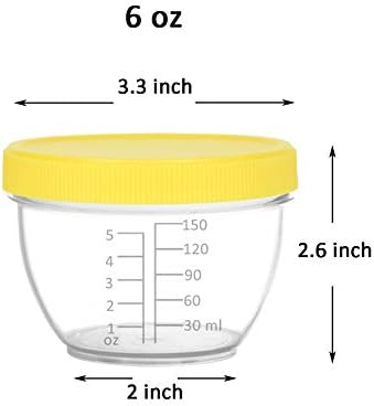 Youngever 18 Sets Baby Food Storage, 6 Ounce Baby Food Containers - Image 2