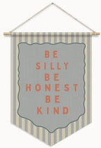Boys Nursery Room Wall Decor, Be Silly Be Honest Kind Decor by Unknown