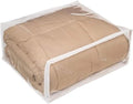 FBA Set of 5 Clear Vinyl Zippered Storage Bags 24x20x11 Inch by FBA