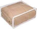 FBA Set of 5 Clear Vinyl Zippered Storage Bags 24x20x11 Inch by FBA