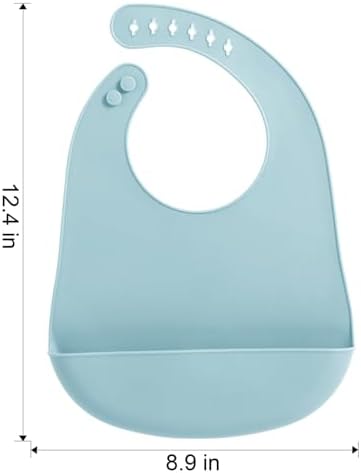 PandaEar 5 Pack Waterproof Silicone Baby Bibs| Super Thin Light Weight Feeding - Image 4