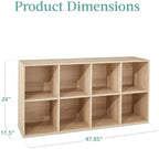Best Choice Products 8-Cube Storage Organizer, 11in Shelf Opening, Display Shelf - Image 3