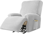 Stretch Recliner Covers, 4-Piece Ultra Soft Velvet Recliner Chair Slipcover by PENDEJATO