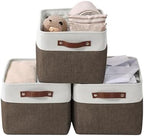 DECOMOMO Storage Bins, Large Fabric Storage Baskets by DECOMOMO