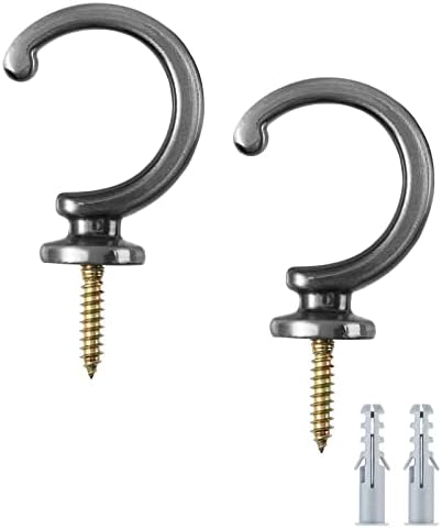 DeSS 2 Pack Curtain Holdbacks Curtain Tiebacks Hooks Wall Mounted Curtain Hooks by DeSS